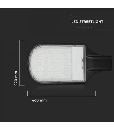 Lampa Stradala Led Cip Samsung W K Negru V Tac Pre Lei