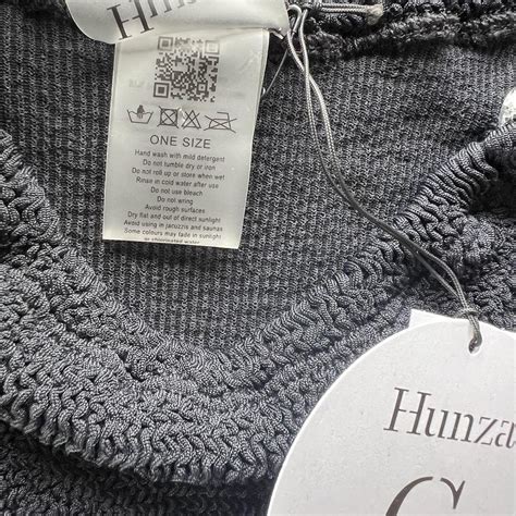 NWT Hunza G Crinkle Heather Bikini Black With Depop