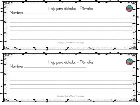 FantÁstica ColecciÓn De 40 Modelos Fichas De Hojas Para Escritura Creativa O Dictados De