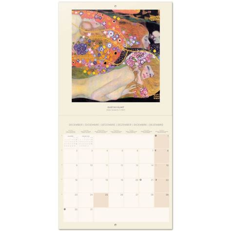 Calendario De Pared Gustav Klimt Erikstore