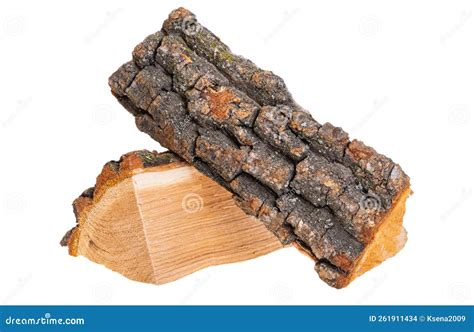 Chopped Oak Firewood Isolated Stock Photo Image Of Pattern Pile