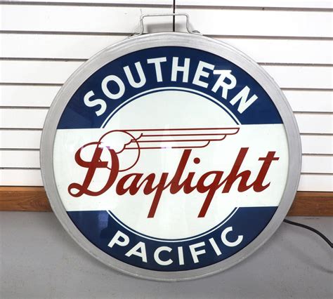 Sold Price: Southern Pacific Daylight lighted sign - January 6, 0121 8: ...