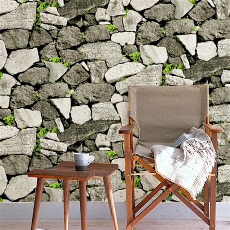 Professional design wholesale 3D stone wallpaper modern stone effect ...