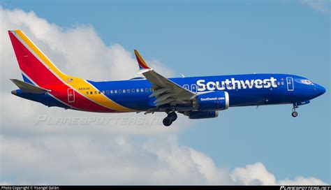 N K Southwest Airlines Boeing Max Photo By Yoangel Gal N Id