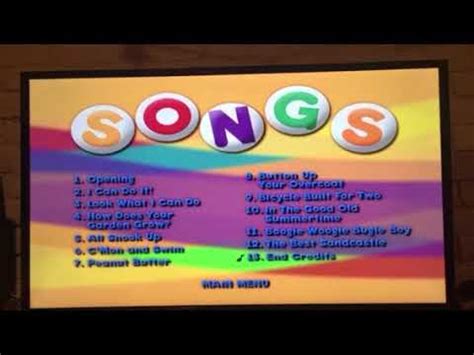 Kidsongs DVD Menu