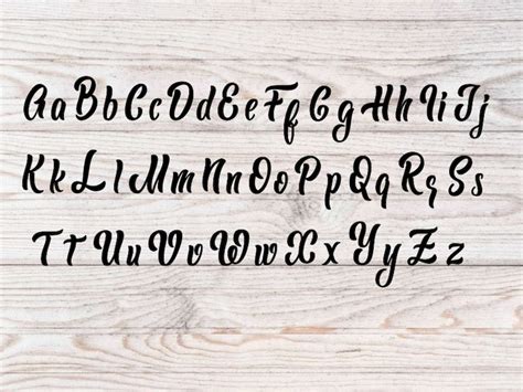 Calligraphy Alphabet SVG Fonts Cutfile Calligraphy Font Svg - Etsy