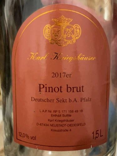 Kriegsh User Pinot Brut Vivino Brasil