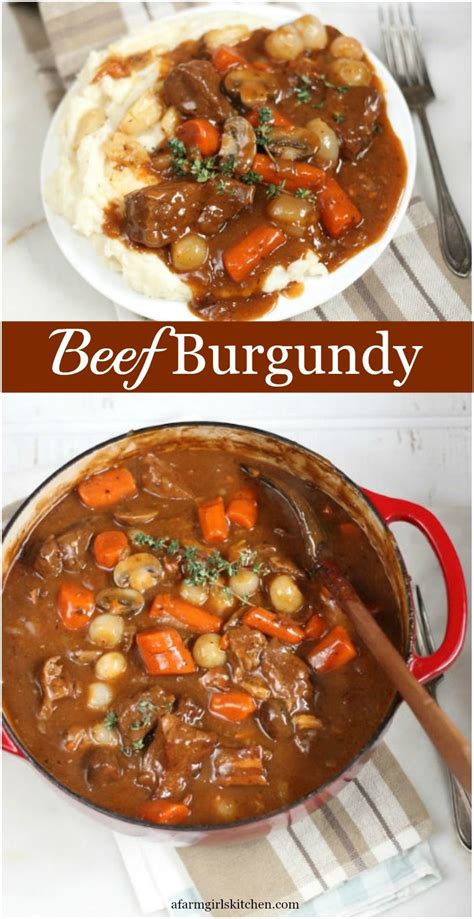 Beef Burgundy Beef Bourguignon Recipe Beef Bourguignon Crockpot