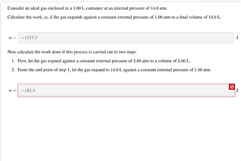 Solved Consider An Ideal Gas Enclosed In A 1 00 L Container Chegg