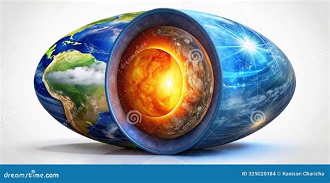 Diagram of the Layers of the Earth Educational Cross Section Creative ...