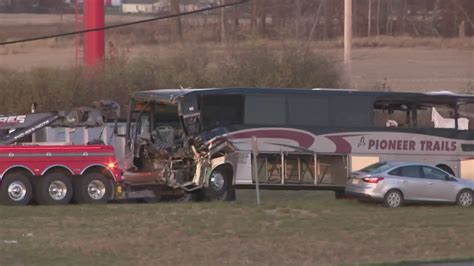 Team Coverage Crash Involving Bus Semi In Central Ohio Leaves At