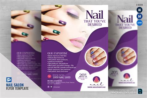 Nail Salon Creative Flyer Graphic By PSDPixel Creative Fabrica