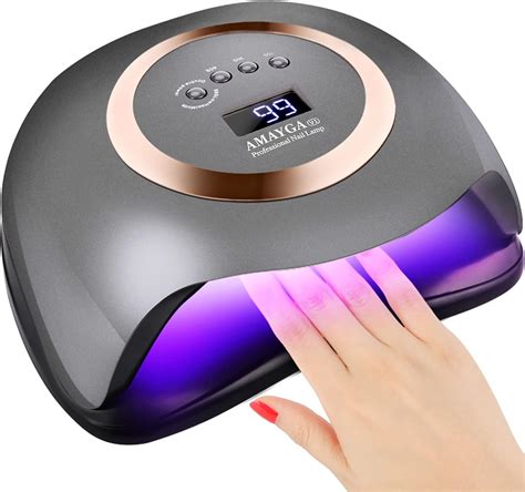 Lampe UV Sèche Ongles AMAYGA 168W Séchoir Professionnel avec Capteur