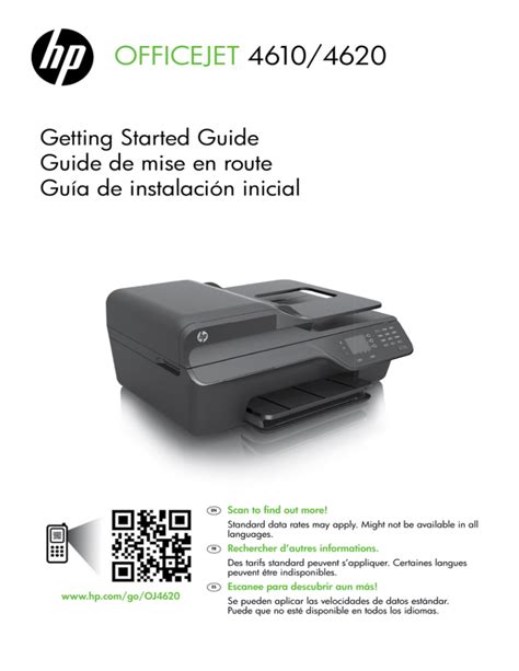 Hp Officejet 4610 4620 Getting Started Guide