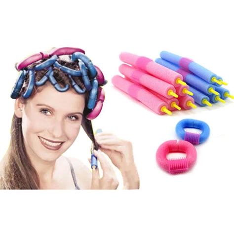 DIY Soft Foam Curlers Makers Bendy Twist Curls Tool Styling Hair