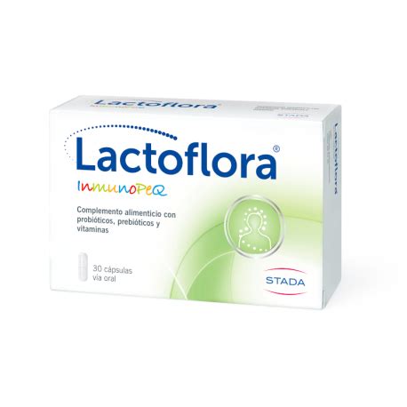 Lactoflora InmunoPeQ con probióticos prebióticos y vitaminas