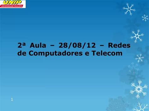 Ppt Aula Redes De Computadores E Telecom Powerpoint