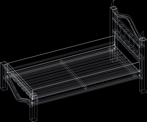 Single Bed 3d Dwg Model For Autocad • Designs Cad