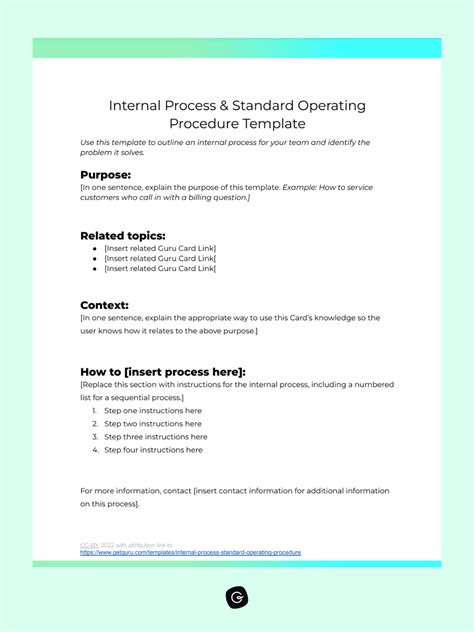 9 Best Sop Standard Operating Procedure Templates For Businesses