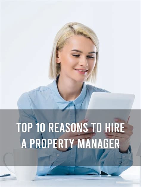 Top 10 Reasons To Hire A Property Manager House Manage