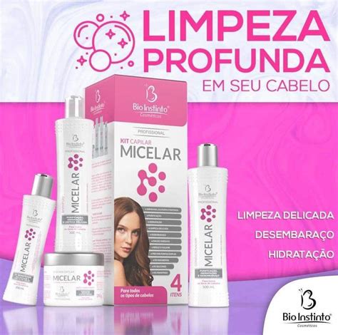 Kit Capilar Micelar Itens Dussara Cosmeticos