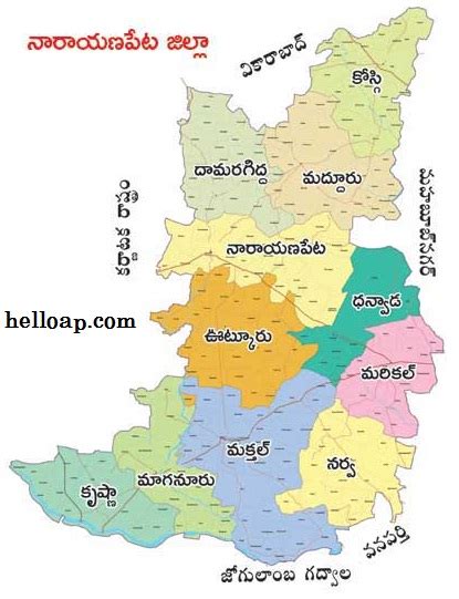 Telangana Districts Mandal Maps