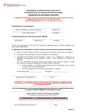 Fillable Online Serq Qc Formulaire Pour Les S Ances D Octroi Des Postes