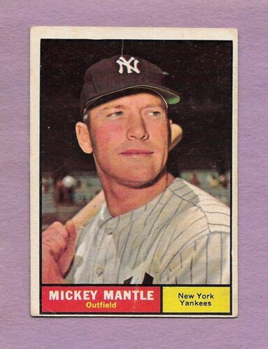 Topps Mickey Mantle Hof New York Yankees Ebay