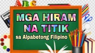 Ilan Ang Hiram Na Titik Ng Alpabetong Filipino