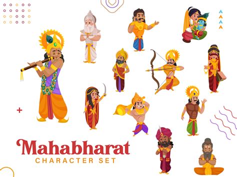 Mahabharat - Cartoon Character Series by Creative Hatti on Dribbble