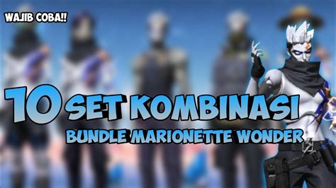 KOMBINASI SET BUNDLE MARIONETTE WONDER BOOYAH PASS S11 FREE FIRE