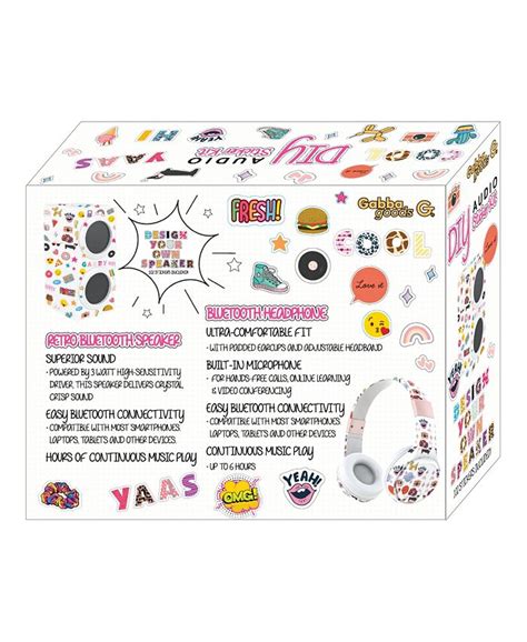 Gabba Goods Diy Patch Kit With Headphones A Bluetooth Speaker And A