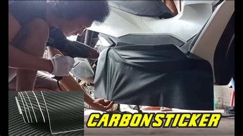 Paano Ang Tamang Pagdikit Ng Carbon Sticker Youtube