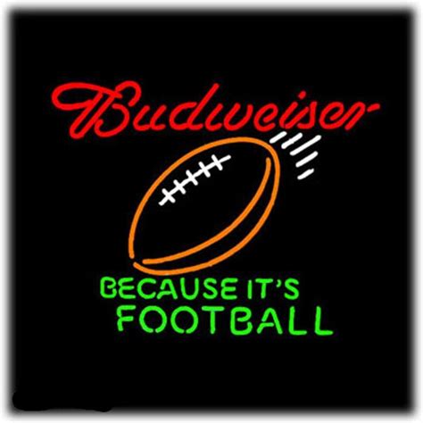 Custom Bud Light NFL Sports Neon Sign Real Neon Light – Custom Neon Signs