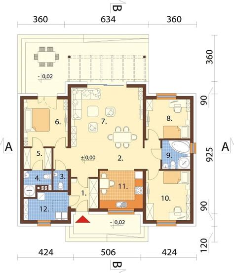 Projekt domu ZALASEK DM 6651 pow uż 106 68 m2 Projekty domów