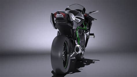 Kawasaki Ninja H R Supercharged D Model Fbx C D Max