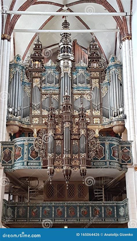 The Beautiful Old Organ of the Cathedral in Riga. Latvia, May 2019 Editorial Photo - Image of ...