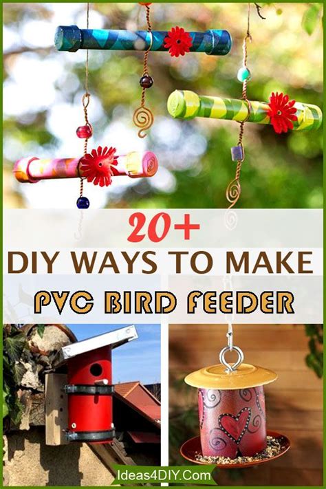 20+ DIY Ways to Make PVC Bird Feeders | Bird feeders, Diy bird feeder, Bird