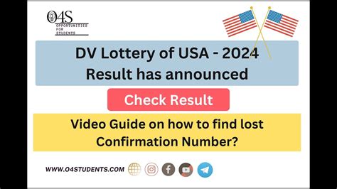 How To Check Result Of Dv Lottery And How To Find Lost