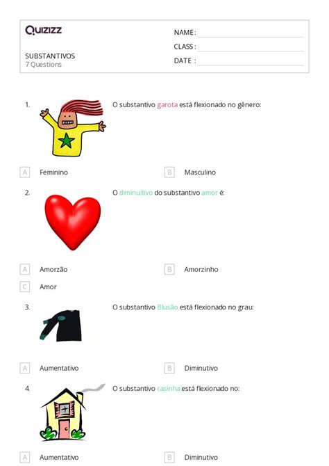 Finais Flexionais Imprim Vel S Rie Planilhas Quizizz