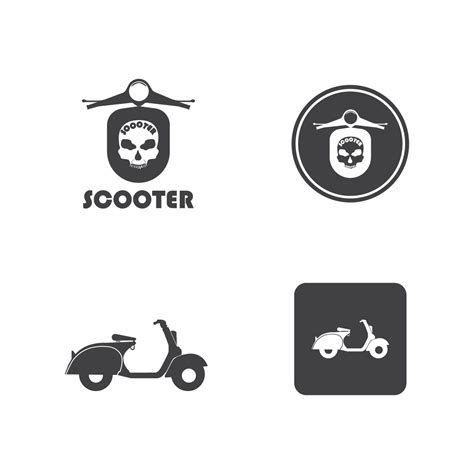 Scooter Logo Vector Illustration Template Design 9669732 Vector Art At