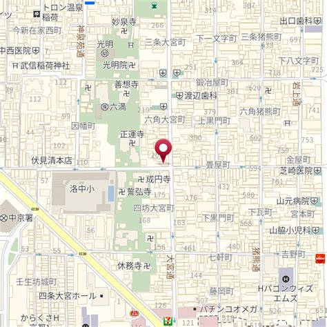 京都府京都市中京区大宮通六角下る六角大宮町192 の地図 Mapfan