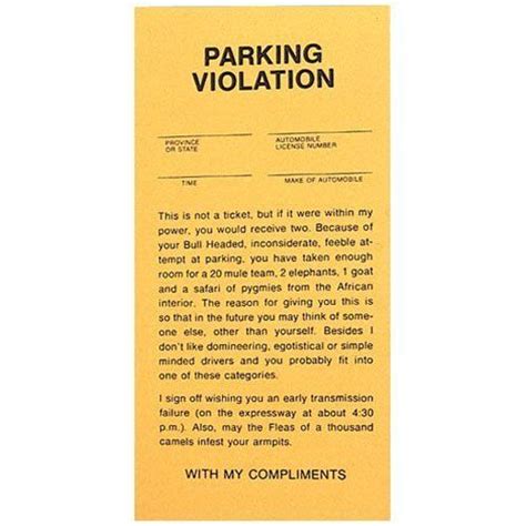 Fake Parking Tickets Pad Of 25 By Bwacky Parking Tickets Practical Jokes April Fools