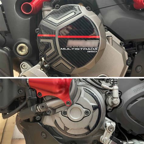 Adesivi 3D Protezioni Carter Moto Compatibili Con Ducati Multistrada