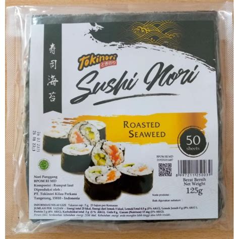 Jual Tokinori Sushi Nori L Sakao Nori L Onigiri L Rumput Laut Panggang