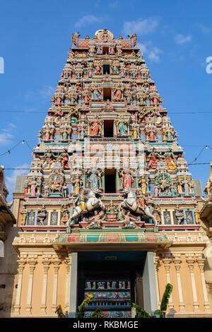 Hindu Temple Sri Maha Mariamman George Town Penang Malaysia Stock