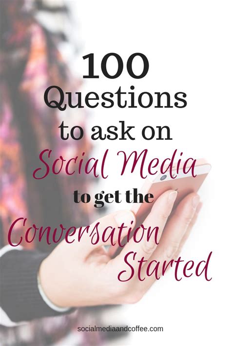 100 Questions To Ask On Social Media Online Business Marketing Social Media Marketing