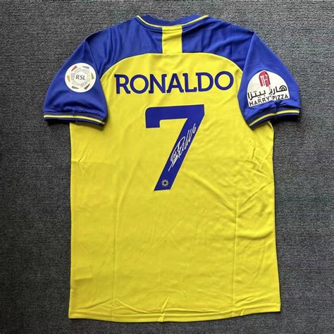 Cristiano Ronaldo Signed Al Nassr Signature Shirt Jersey Coa Etsy