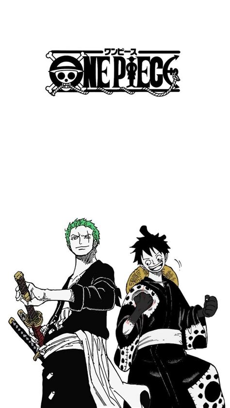 Zoro Vs Luffy Iphone Bakgrunn Iphone Siluett