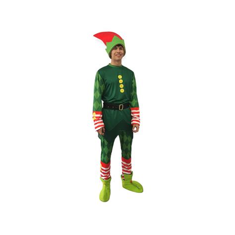 Christmas Elf Costume Men Green Adult Size Elf Costume - Etsy